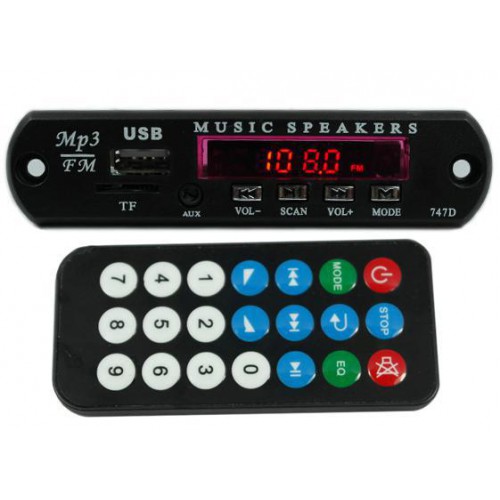 MP3 PLAYER با کنترل از راه دور و رادیو ماژول الکترونیکی